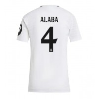 Echipament fotbal Real Madrid David Alaba #4 Tricou Acasa 2024-25 pentru femei maneca scurta